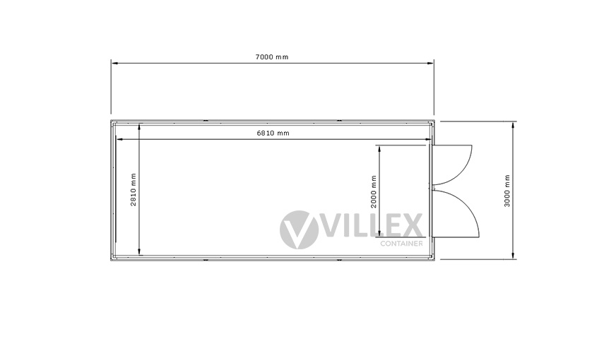 Lagercontainer Villex Mega Lager Cube Nero 1.0