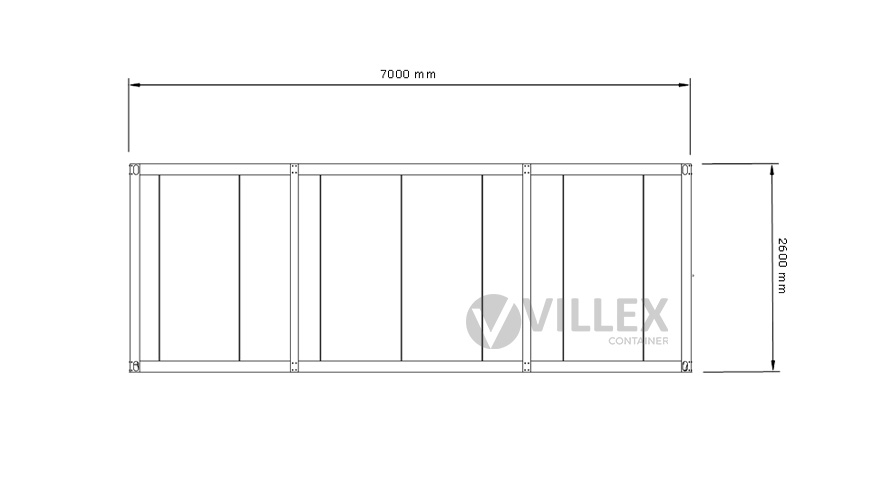 Lagercontainer Villex Mega Lager Cube Nero 1.0