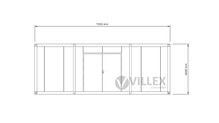 Lagercontainer Villex Mega Lager Cube Nero 3.0
