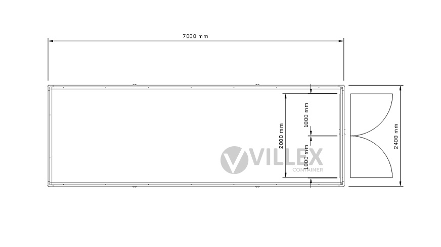 Lagercontainer Villex Mega Lager Cube Nero 4.0
