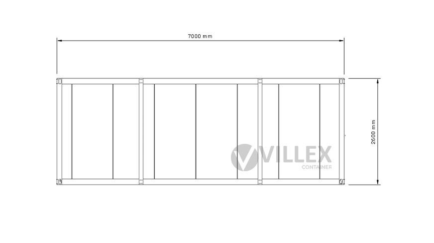 Lagercontainer Villex Mega Lager Cube Nero 4.0