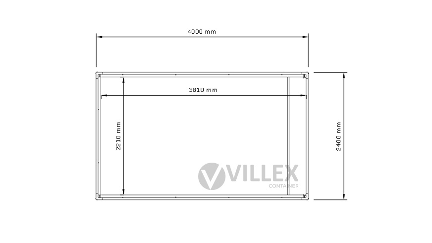 Lagercontainer Villex Mini Garage Cube Nero 1.0