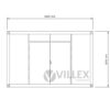 Lagercontainer Villex Mini Lager Cube Nero 1.0