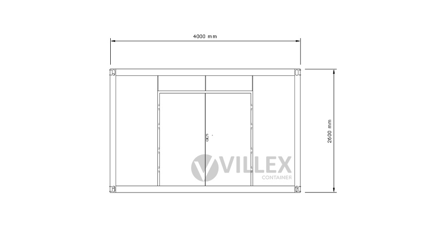 Lagercontainer Villex Mini Lager Cube Nero 1.0