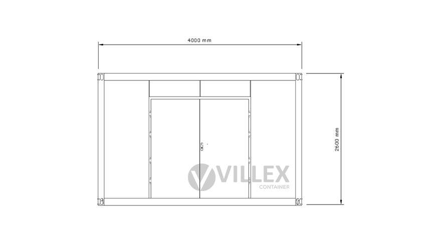 Lagercontainer Villex Mini Lager Cube Nero 3.0