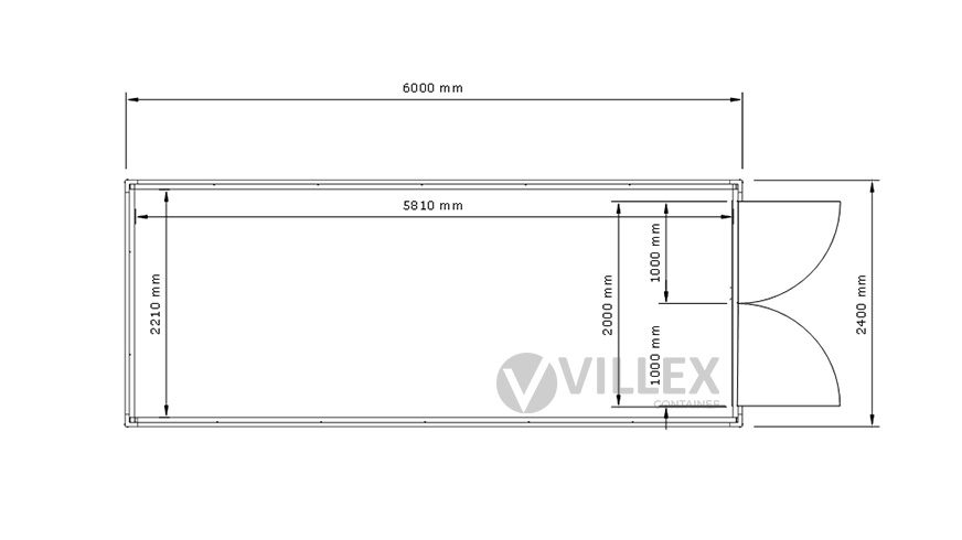 Lagercontainer Villex Standard Lager Cube Nero 2.0