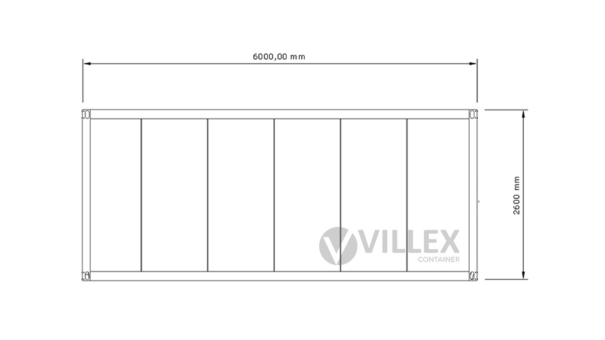 Lagercontainer Villex Standard Lager Cube Nero 2.0