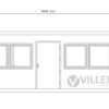 Sanitärcontainer Villex Big Cube Long Doppio Nero 1.0 / Sanitär