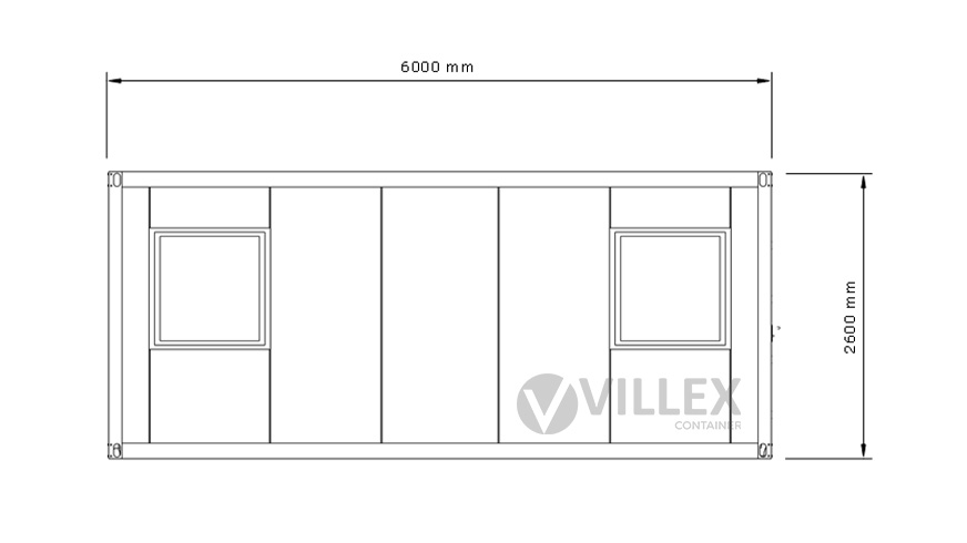 Sanitärcontainer Villex Big Cube Nero 2.0 / Sanitär