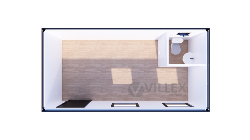 Sanitärcontainer Villex Big Cube Nero 3.0 / Sanitär