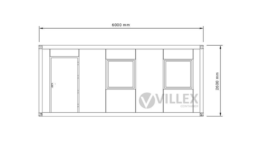 Sanitärcontainer Villex Big Cube Nero 3.0 / Sanitär