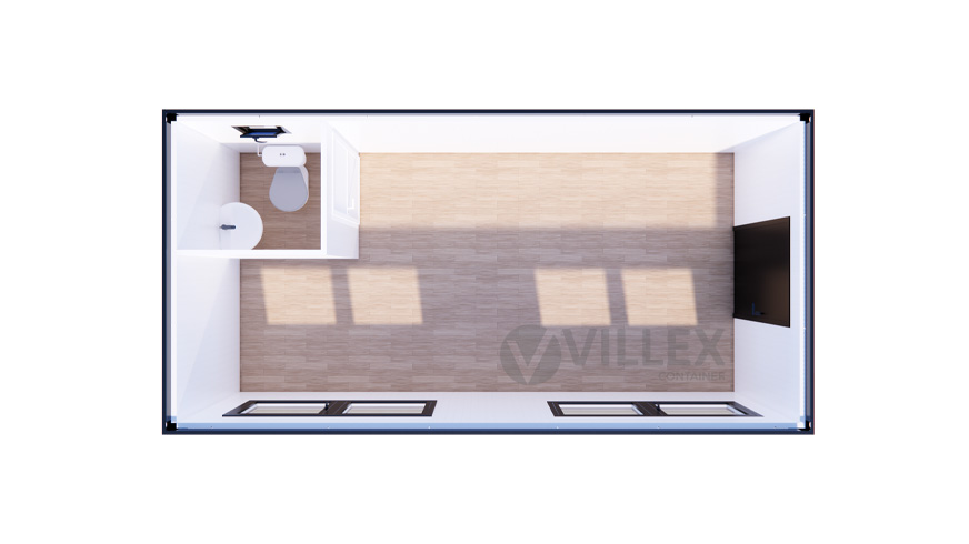Sanitärcontainer Villex Big Cube Short Doppio Nero 1.0 / Sanitär