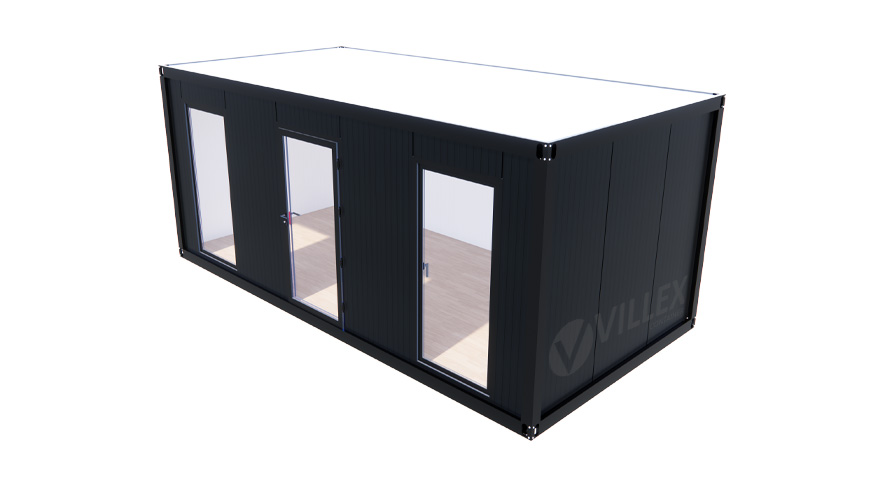 Sanitärcontainer Villex Big Cube Vertikal Nero 1.0 / Sanitär