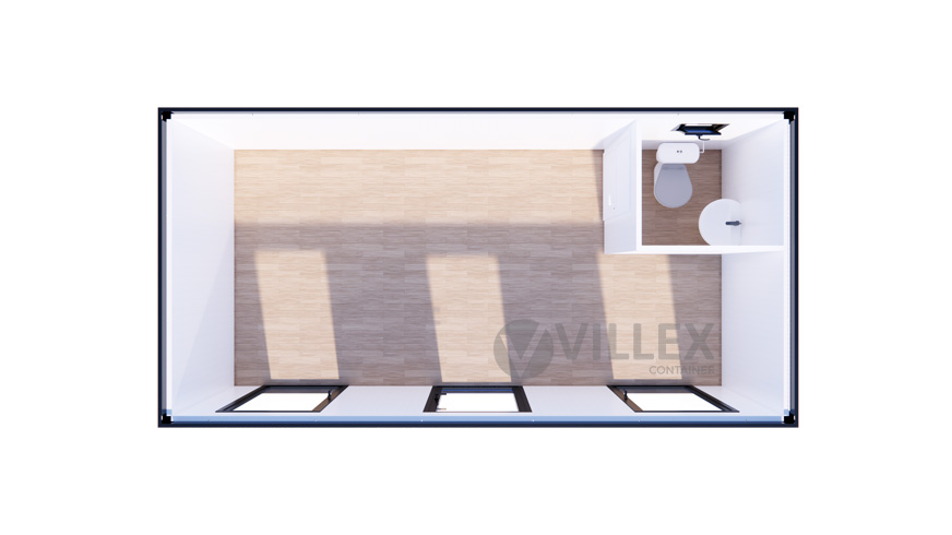 Sanitärcontainer Villex Big Cube Vertikal Nero 1.0 / Sanitär