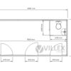 Sanitärcontainer Villex Big Cube Vertikal Nero 1.0 / Sanitär