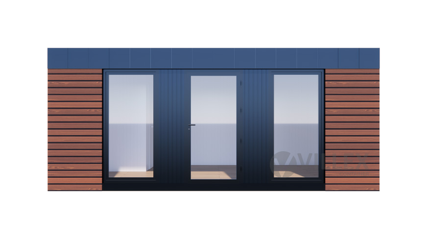 Sanitärcontainer Villex Big Wood Pavillon 1.0 / Sanitär