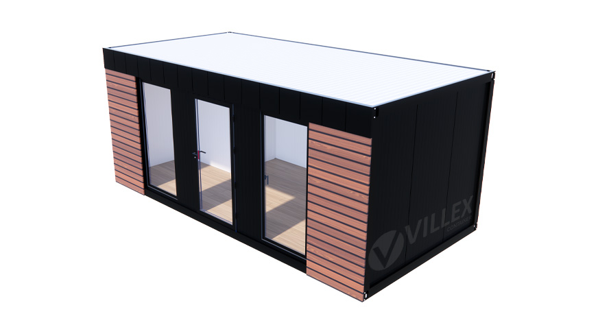 Sanitärcontainer Villex Big Wood Pavillon 1.0 / Sanitär