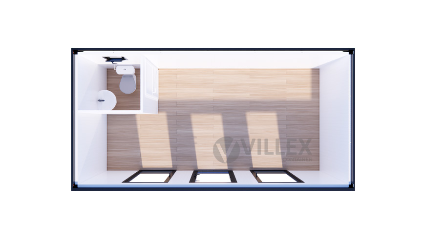 Sanitärcontainer Villex Big Wood Pavillon 1.0 / Sanitär