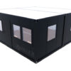 Sanitärcontainer Villex Doppio Big Cube Doppio Fenster Nero / Sanitär