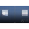Sanitärcontainer Villex Doppio Big Cube Doppio Fenster Nero / Sanitär