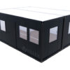 Sanitärcontainer Villex Doppio Standard Cube Doppio Fenster Nero / Sanitär