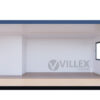 Sanitärcontainer Villex Doppio Standard Cube Doppio Fenster Nero / Sanitär