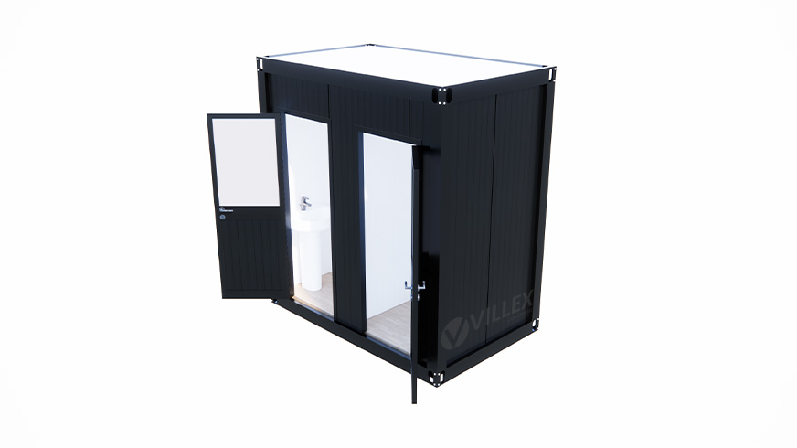 Sanitärcontainer-Villex-Double-Toilet-Cube-Nero-1.0-10 Sanitärcontainer Villex Double Toilet Cube Nero 1.0