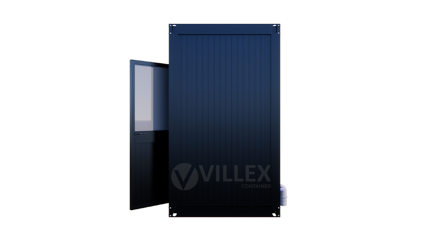 Sanitärcontainer-Villex-Double-Toilet-Cube-Nero-1.0-2 Sanitärcontainer Villex Double Toilet Cube Nero 1.0