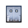 Sanitärcontainer-Villex-Double-Toilet-Cube-Nero-1.0-7 Sanitärcontainer Villex Double Toilet Cube Nero 1.0