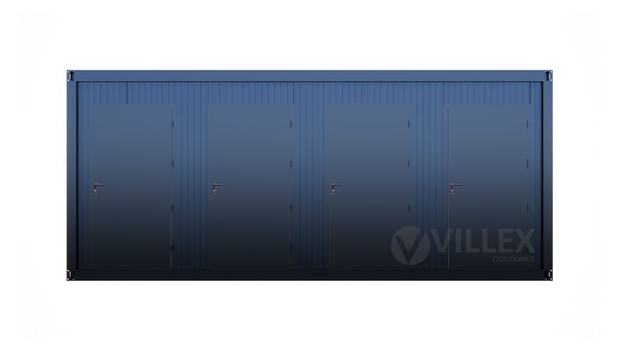 Sanitärcontainer Villex Multi Sanitär Cube Nero 1.0