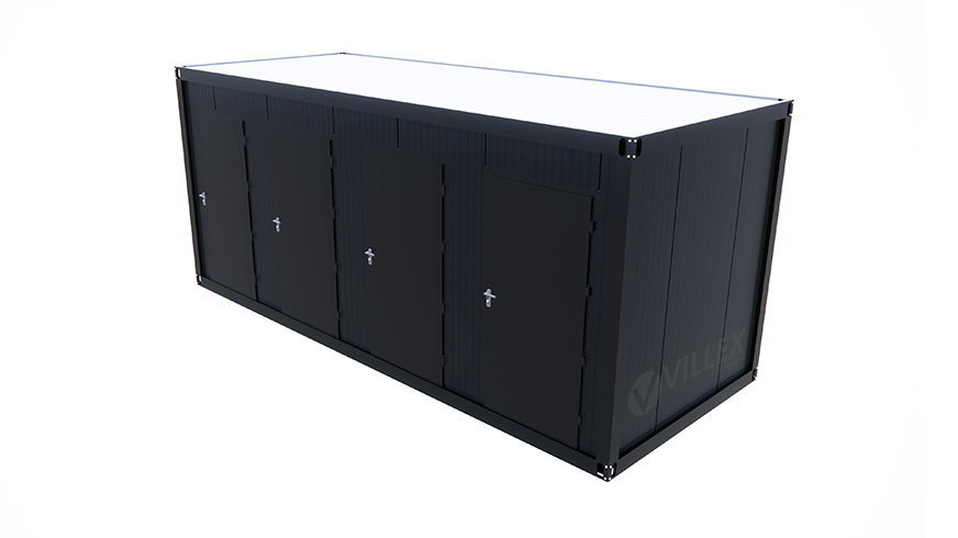Sanitärcontainer-Villex-Multi-Sanitär-Cube-Nero-1.0-10 Sanitärcontainer Villex Multi Sanitär Cube Nero 1.0