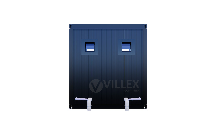 Sanitärcontainer Villex Multi Sanitär Cube Nero 2.0