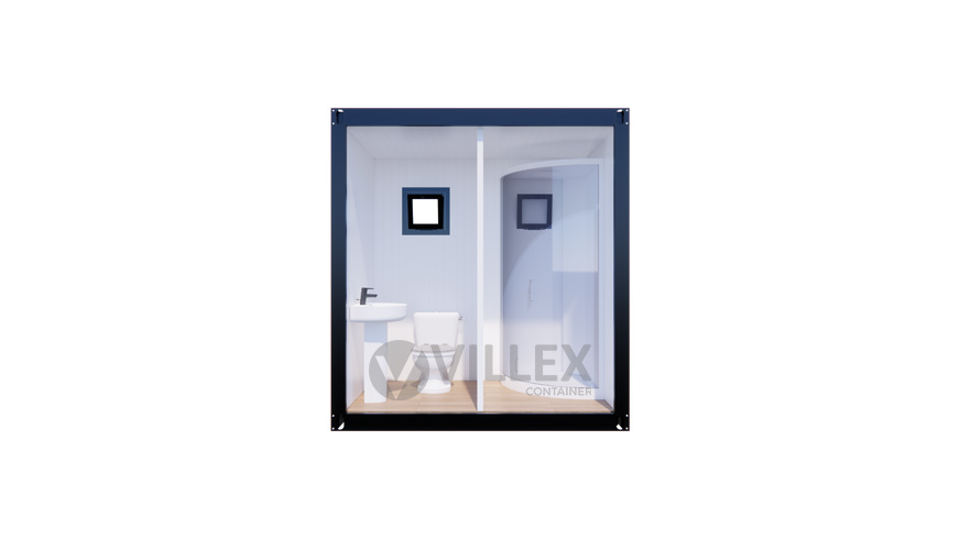 Sanitärcontainer Villex Multi Sanitär Cube Nero 2.0