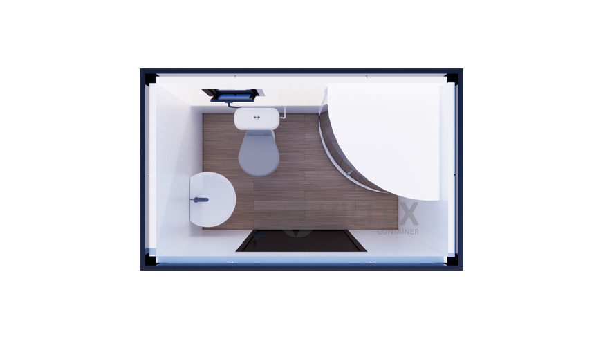 Sanitärcontainer Villex Multi Sanitär Cube Nero 3.0