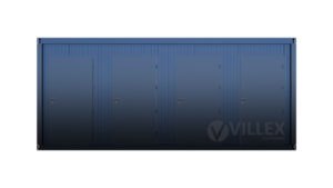 Sanktärcontainer Villex Quattro Toilet Cube Nero 1.0