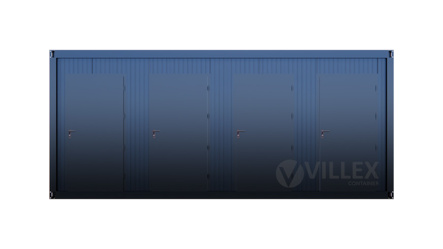 Sanktärcontainer Villex Quattro Toilet Cube Nero 1.0