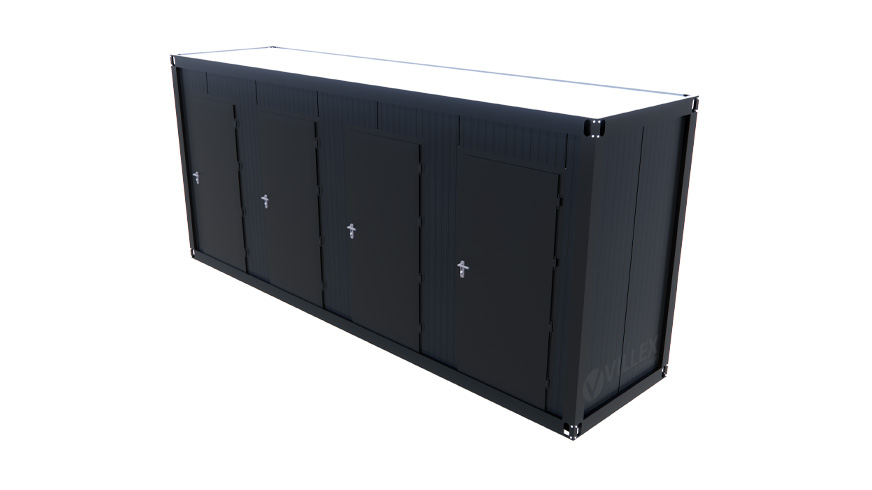Sanktärcontainer Villex Quattro Toilet Cube Nero 1.0