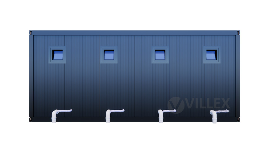Sanktärcontainer Villex Quattro Toilet Cube Nero 1.0