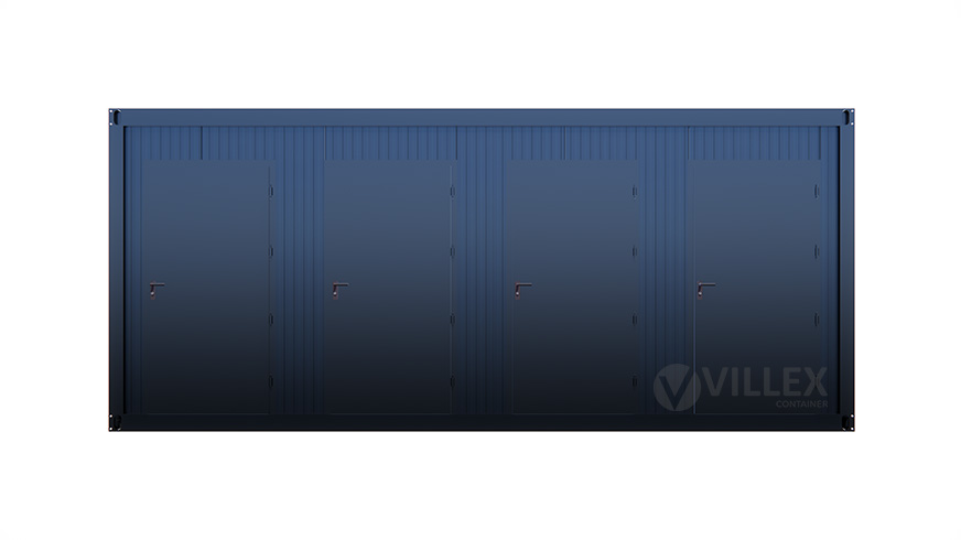 Sanitärcontainer Villex Quattro Toilet Cube Nero 2.0