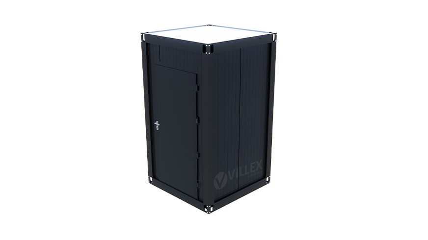 Sanitärcontainer Villex Single Toilet Cube Nero 1.0