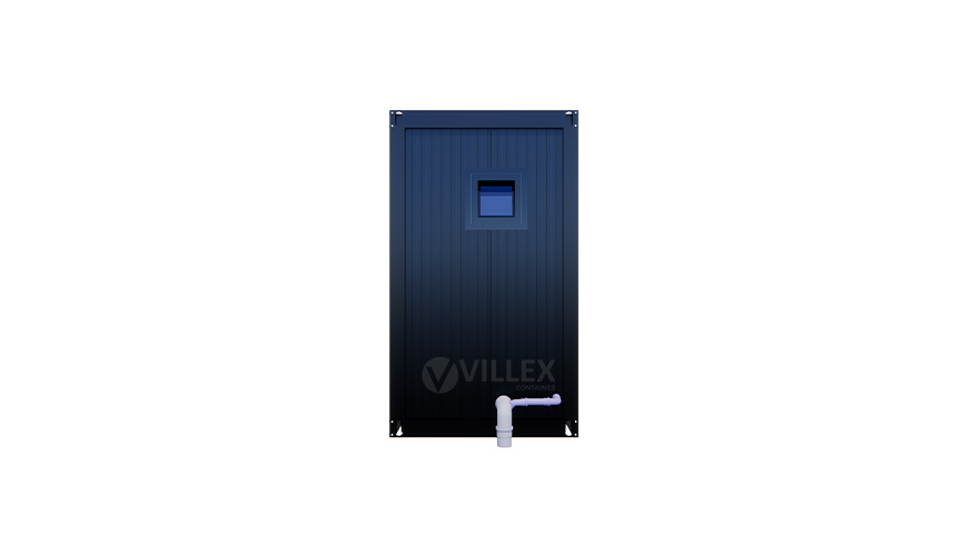Sanitärcontainer Villex Single Toilet Cube Nero 1.0