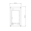 Sanitärcontainer Villex Single Toilet Cube Nero 1.0