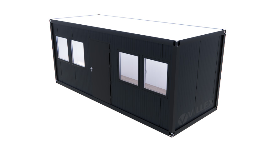 Sanitärcontainer Villex Standard Cube Long Doppio Nero 1.0 / Sanitär