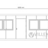 Sanitärcontainer Villex Standard Cube Long Doppio Nero 1.0 / Sanitär