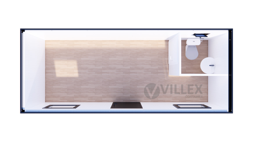 Sanitärcontainer Villex Standard Cube Nero 1.0 / Sanitär