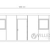 Sanitärcontainer Villex Standard Cube Nero 1.0 / Sanitär