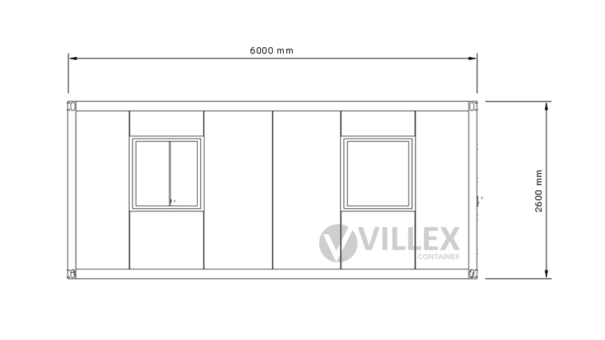 Sanitärcontainer Villex Standard Cube Nero 2.0 / Sanitär