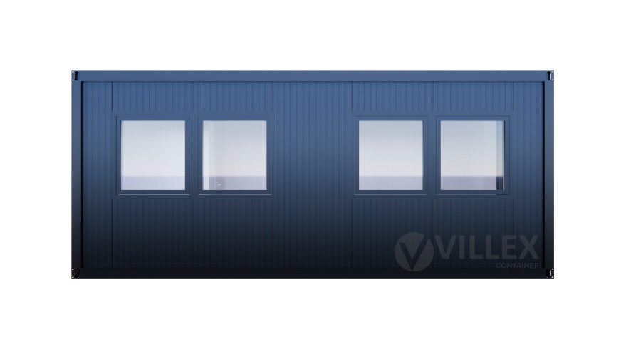 Sanitärcontainer Villex Standard Cube Short Doppio Nero 1.0 / Sanitär