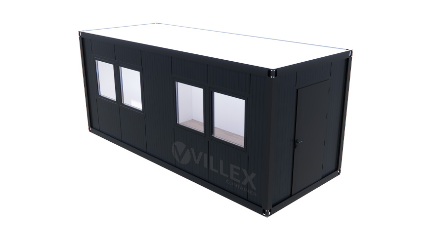 Sanitärcontainer Villex Standard Cube Short Doppio Nero 1.0 / Sanitär