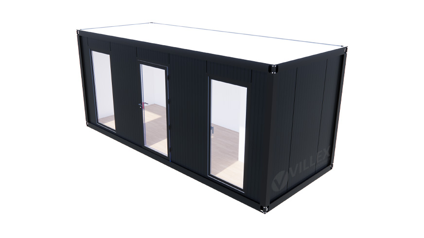 Sanitärcontainer Villex Standard Cube Vertikal Nero 1.0 / Sanitär